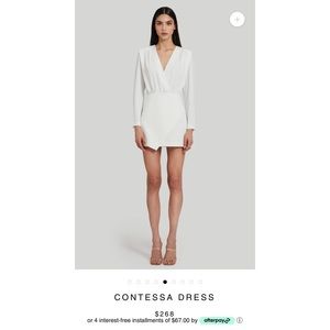 Beautiful white mini dress